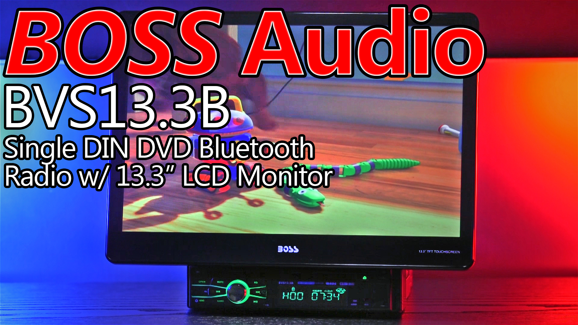 Boss Audio BVS13.3B 13.3" Single DIN Car Stereo Quality Mobile Video Blog