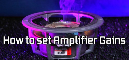set amplifier gains properly
