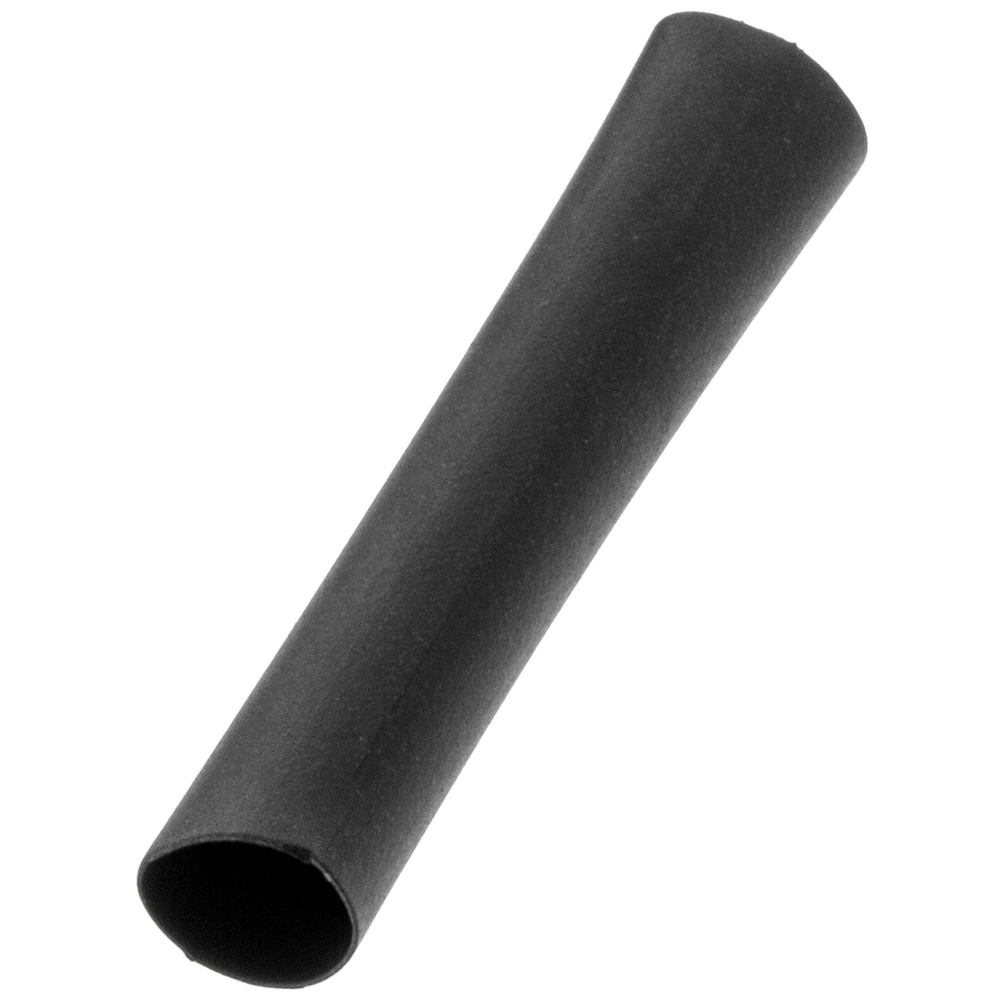 Single black heat shrink tubing sleeve for automotive wiring.
